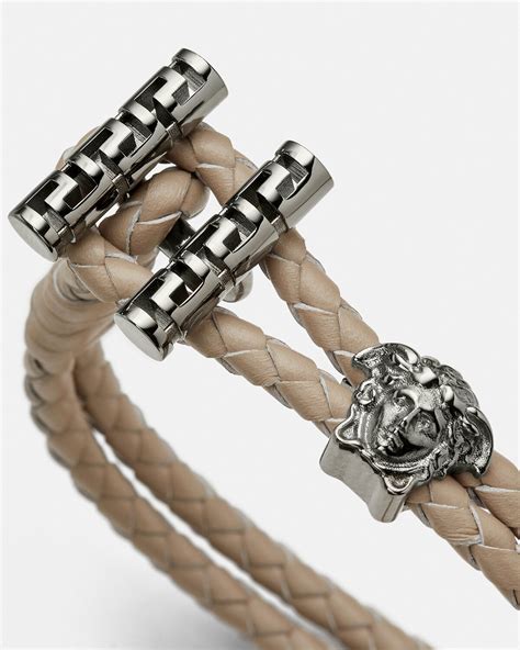 vintage versace medusa bracelet|Versace Medusa braided bracelet.